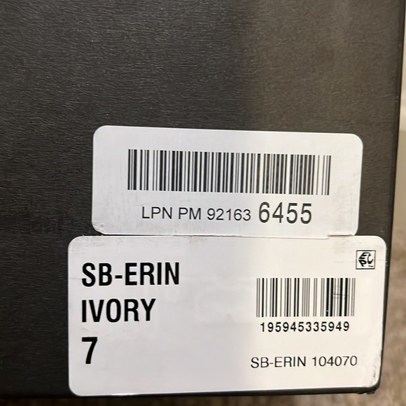 Blue by Betsey Johnson White Heels with Silver Accents - Picture 9 of 9